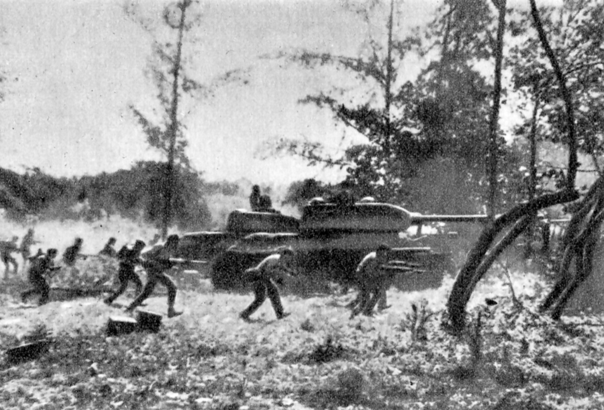 Counter-attack by Cuban Revolutionary Armed Forces supported by T-34 tanks near Playa Giron during the Bay of Pigs invasion